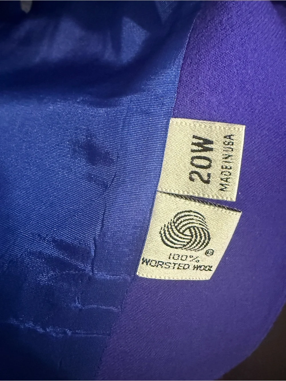 Vtg 80s/90s oversized Evan Picone Women Purple 100% Wool Blazer Sz 20W